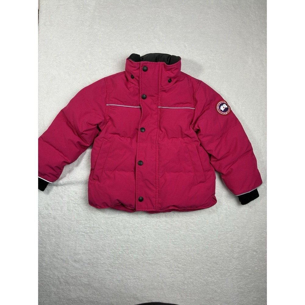 Kids Canada Goose Pink Snowy Owl Jacket Size 2-3